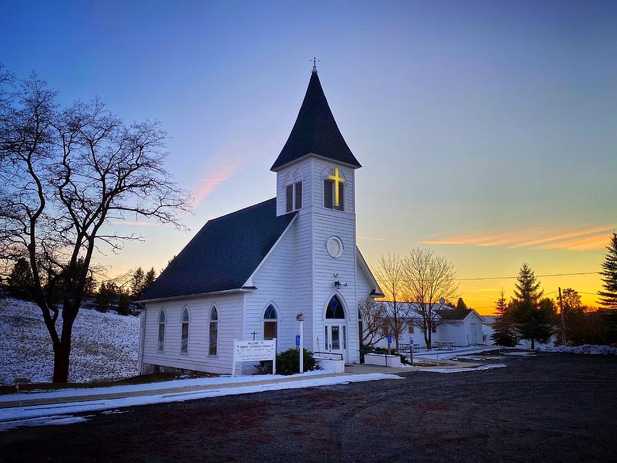 Christ Lutheran Country Church Photograph by Jerry Abbott
