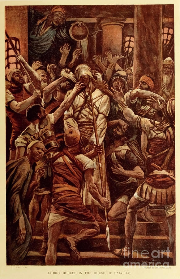 Christ Mocked in the House of Caiaphas p3 by Historic illustrations