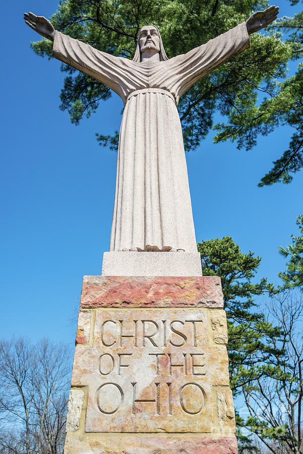 Christ of the Ohio Statue - Troy - Indiana Photograph by Gary Whitton