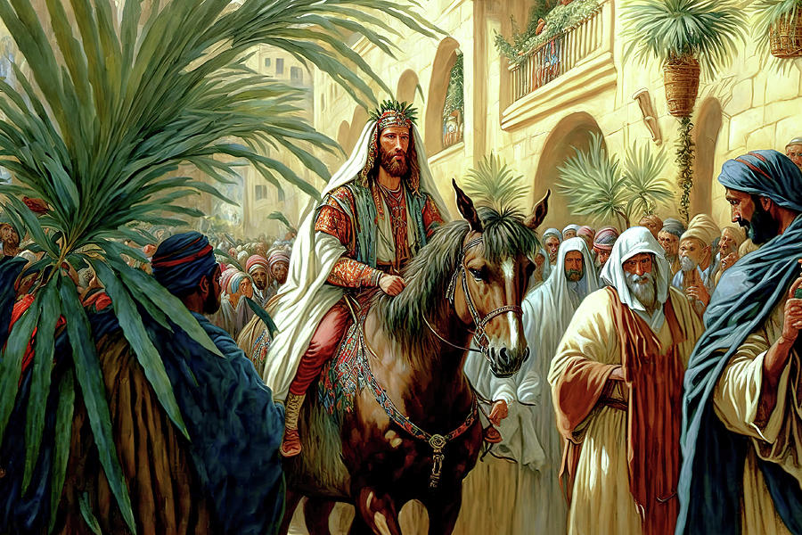 Christ On Palm Sunday Digital Art by Jim Vallee - Fine Art America