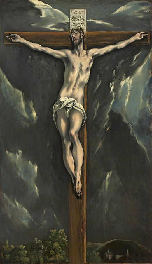 Christ on the Cross 2 Painting by El Greco