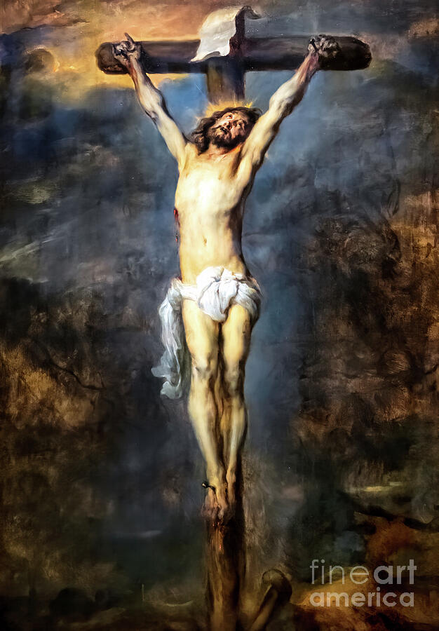 Christ on the Cross by Anthony van Dyck 1627 Painting by Anthony van Dyck