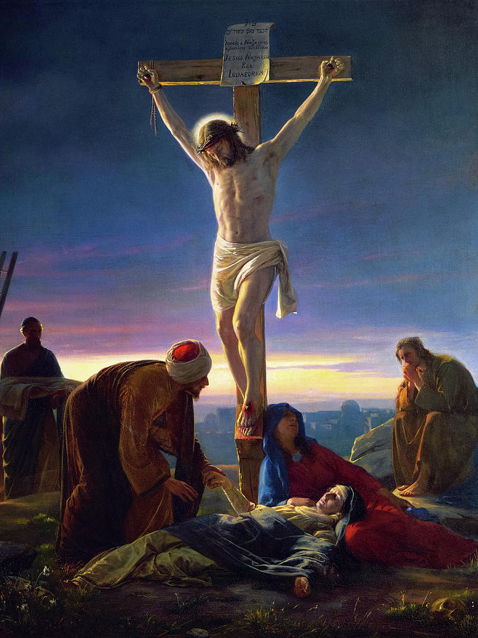 Jesus Christ Painting - Christ on the Cross by Carl Bloch