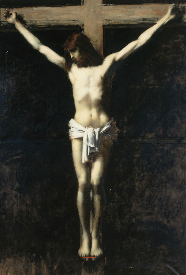 Christ on the Cross Painting by Jean-Jacques Henner