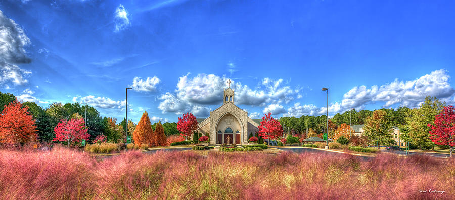 Christ Our King and Savior Catholic Church 2 Lake Oconee Greene County Georgia Art Photograph by Reid Callaway