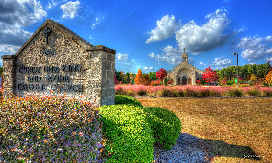 Christ Our King and Savior Catholic Church 7 Lake Oconee Greene County Georgia Art Photograph by Reid Callaway