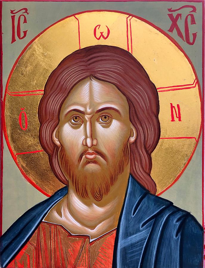 Christ Pantocrator Icon Painting by Grace Fitzpatrick - Fine Art America