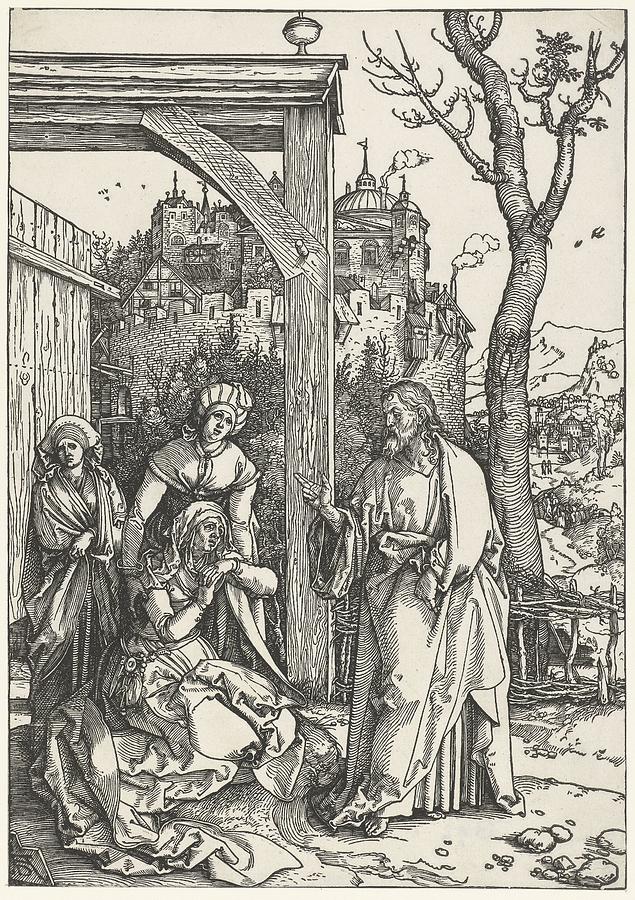 Christ Says Goodbye To Mary, Albrecht Painting