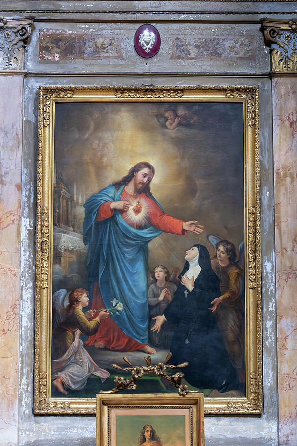 Christ Showing His Sacred Heart to St Margaret Mary Photograph by Artur Bogacki