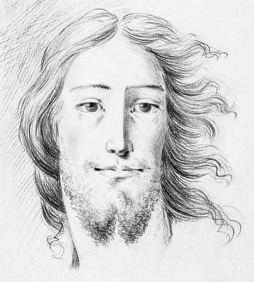 Christ sketch by Jean Bernard Painting by MotionAge Designs