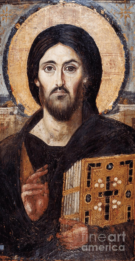 Greek Digital Art - Christ the Pantokrator Sinai by Unknown