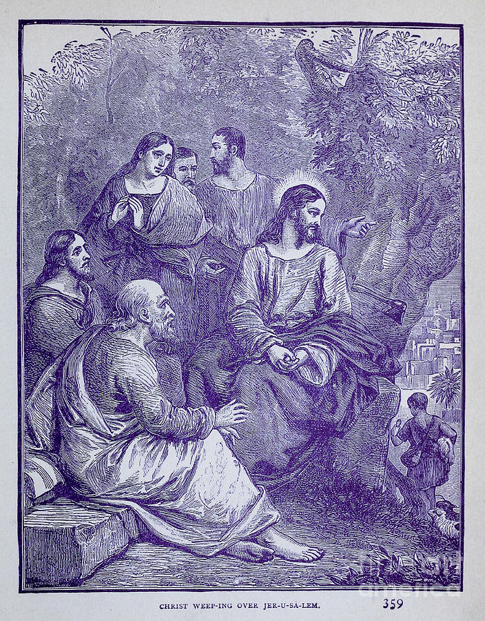 Christ Weeping Over Jerusalem G1 Photograph By Historic Illustrations Pixels 4927