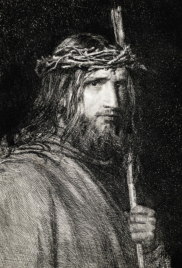 Christ With The Crown Of Thorns Painting By Carl Bloch Pixels