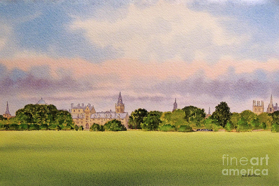 Christchurch Meadow Oxford City England Painting by Bill Holkham