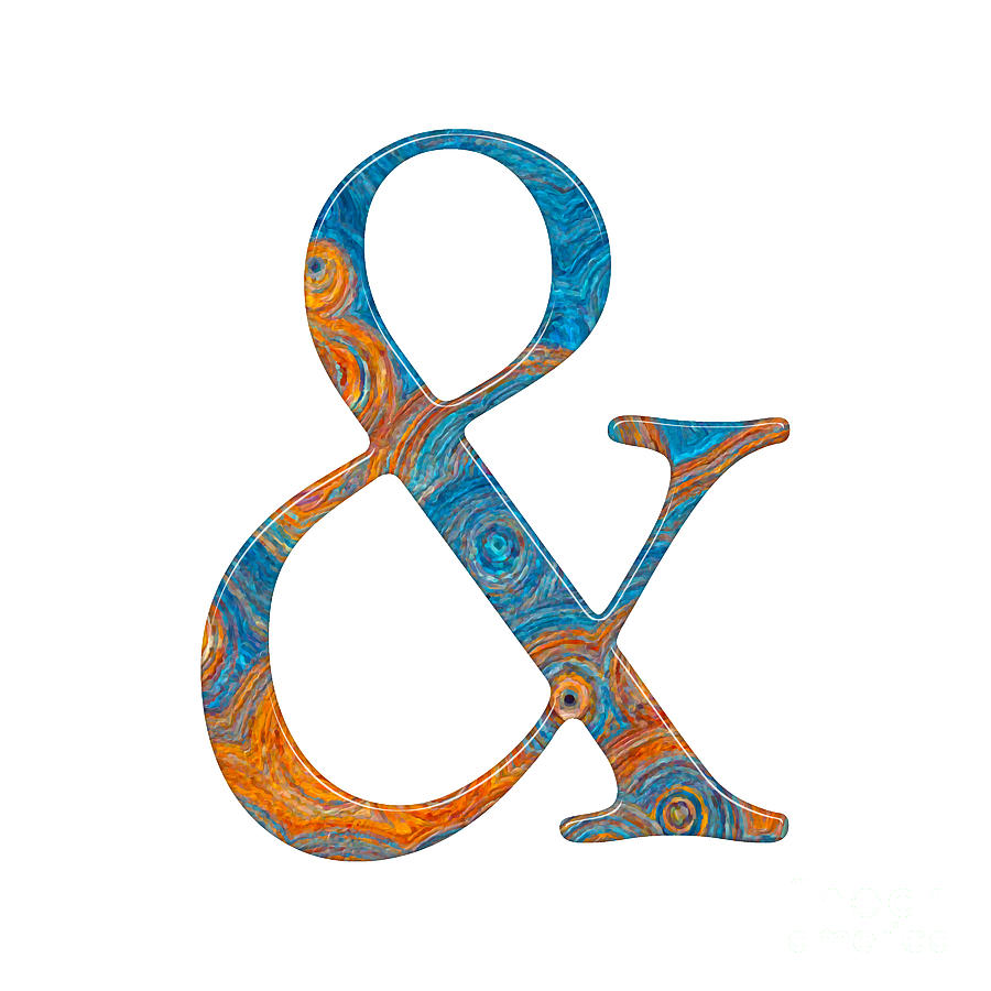 Christian Alphabet. Ampersand Mixed Media by Mark Lawrence