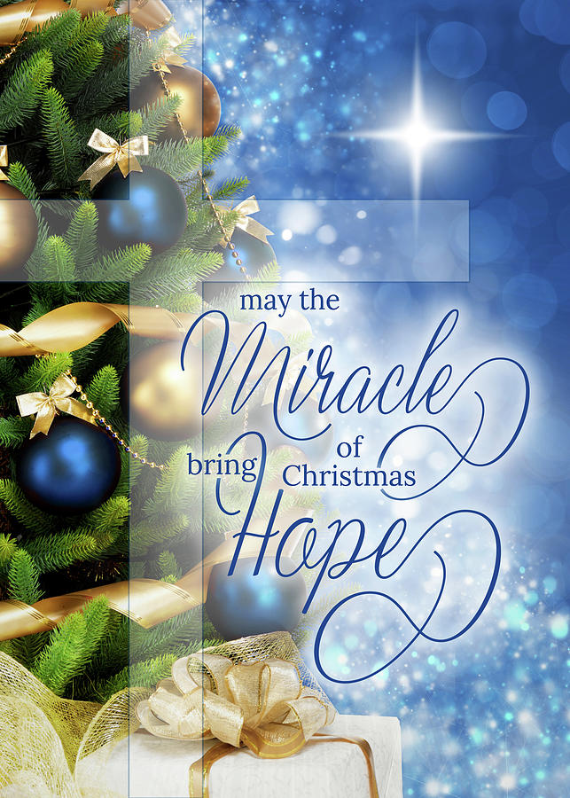 Christian Christmas Miracle of Christmas Brings Hope Digital Art by Doreen Erhardt