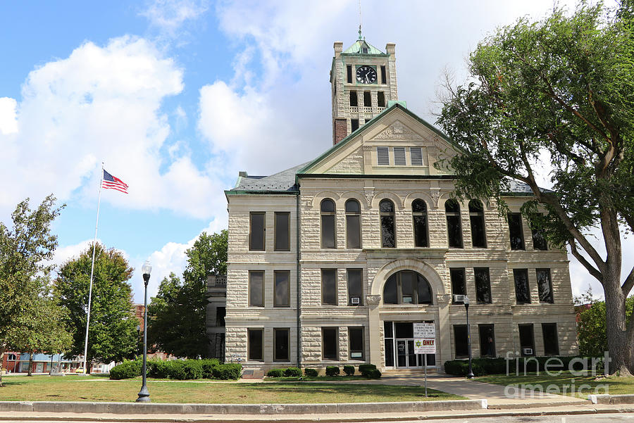 Christian County Courthouse in Taylorville Illinois 4632 Photograph by Jack Schultz