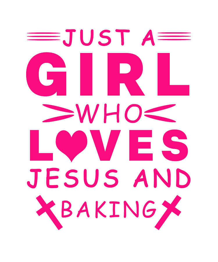 Baking Sticker Baking Gifts Christian Gifts for Women Gift for Baker  Sticker for Baker Jesus Sticker Just a Girl Who Loves Jesus 