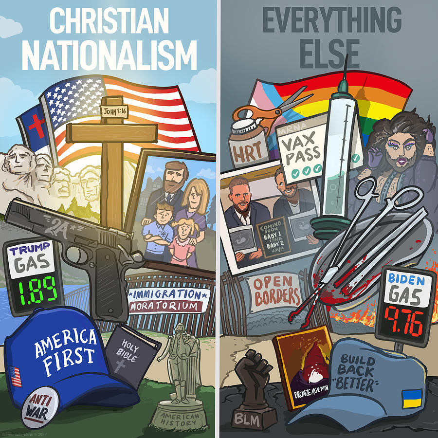 Christian Nationalism and Everything Else Digital Art by Emerson