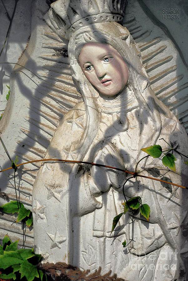 Christian sculpture - Virgin of Guadalupe Photograph by Sharon Hudson
