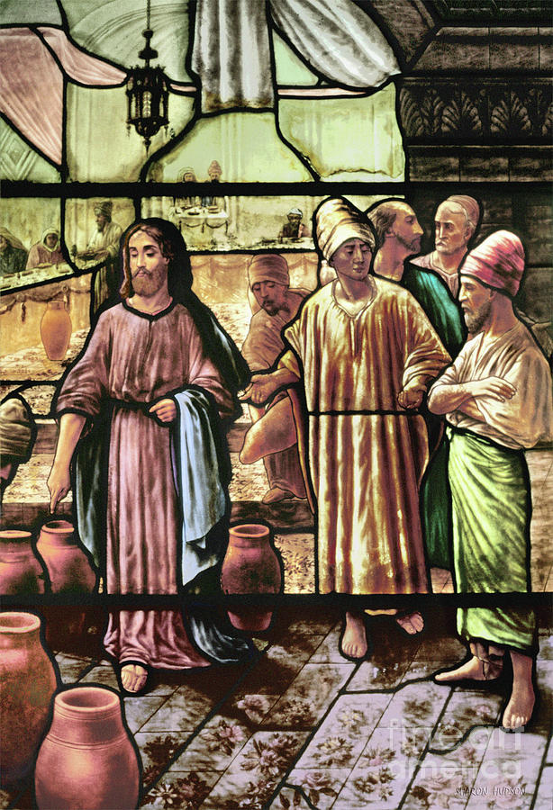 stained glass prints - Jesus in the Temple Photograph by Sharon Hudson