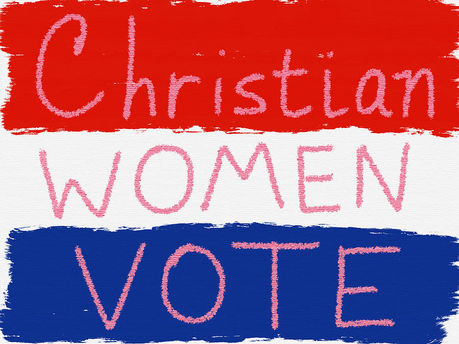 Christian Women Vote Digital Art by Cindy Bale Tanner