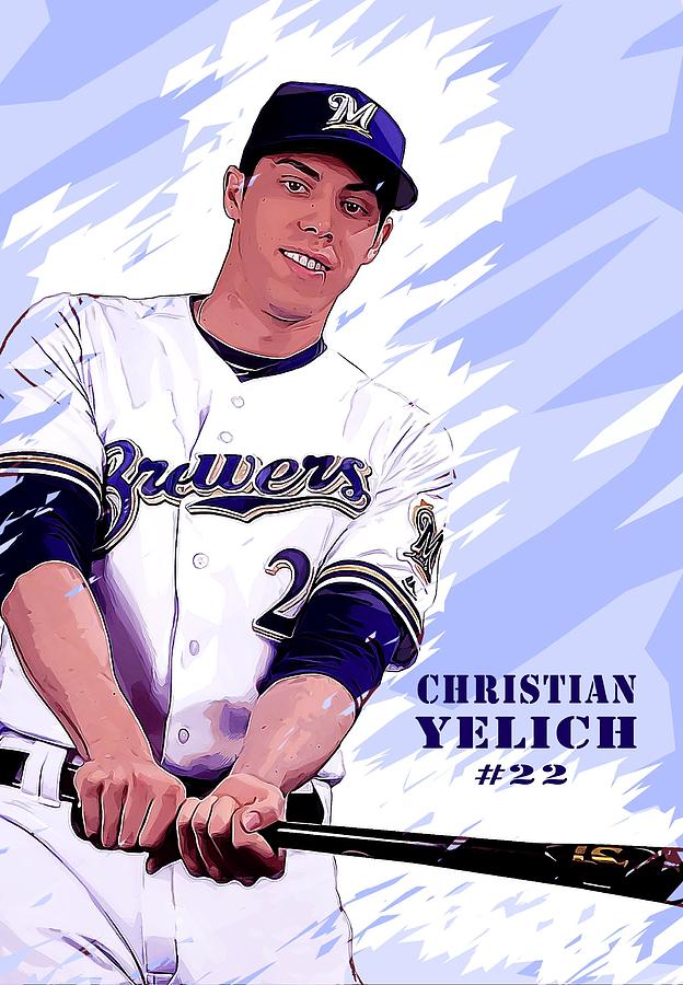 Christian Yelich Digital Art by Cipriano Moore