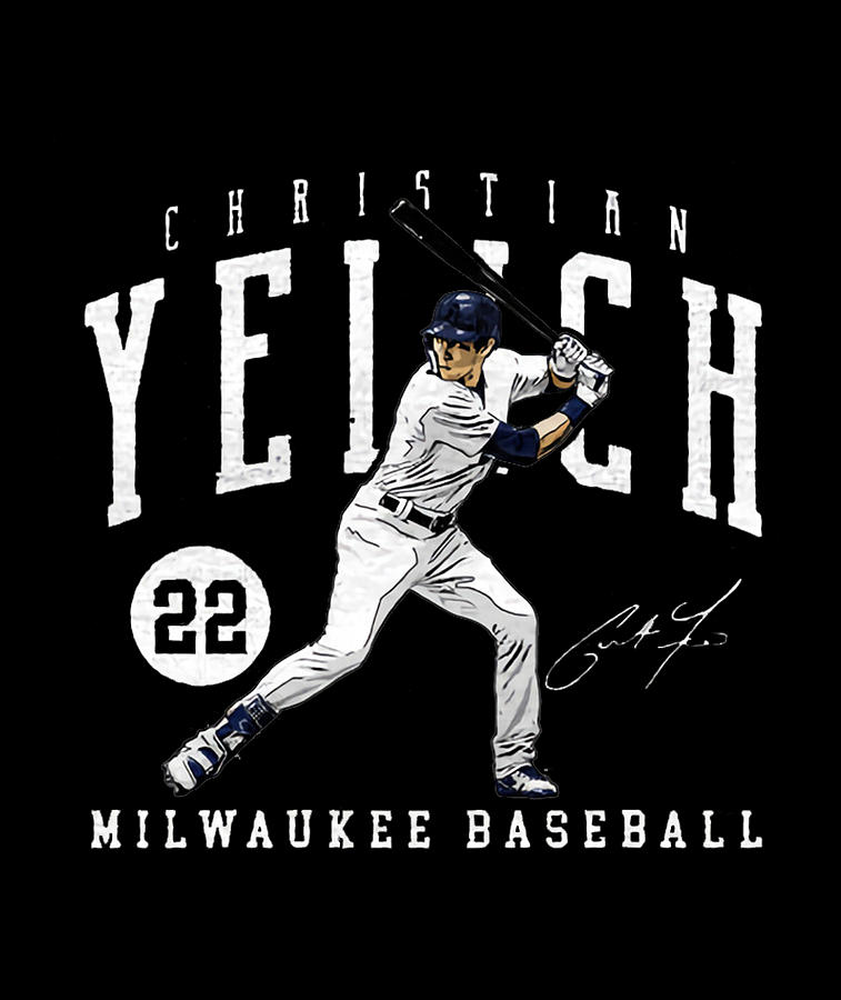 Christian Yelich Game Digital Art by Kelvin Kent - Fine Art America