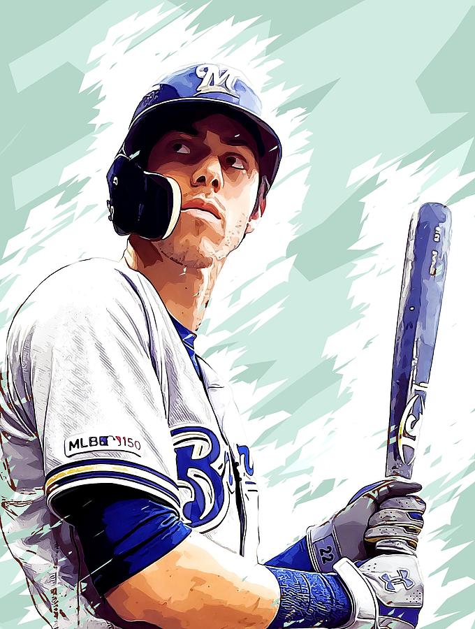 Christian Yelich Digital Art by Jacob Torres | Pixels