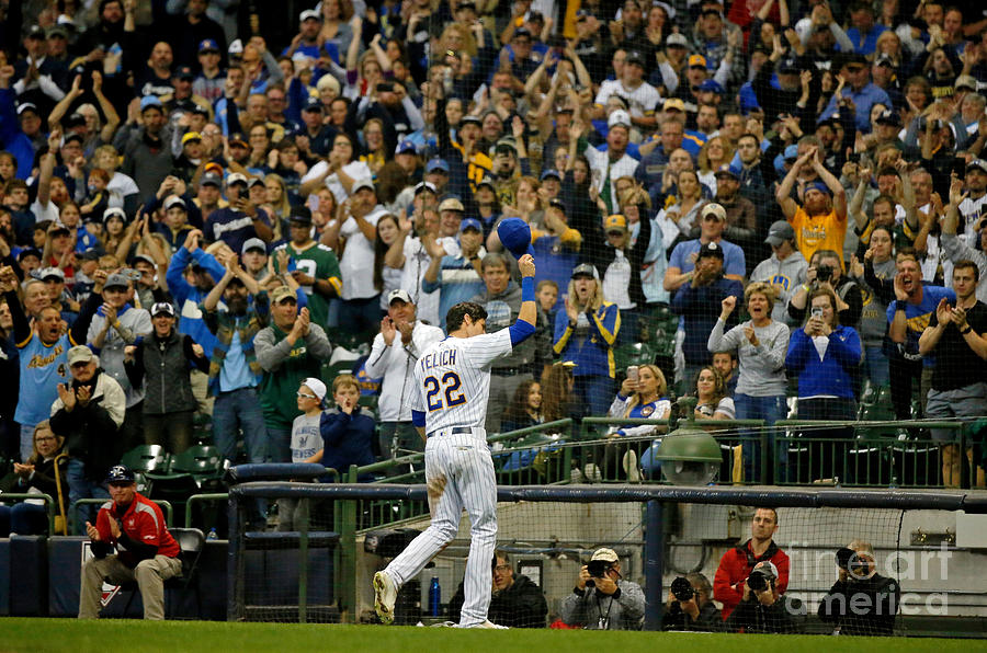 Christian Yelich Photograph by Jon Durr Christian Yelich Photograph by Jon Durr
