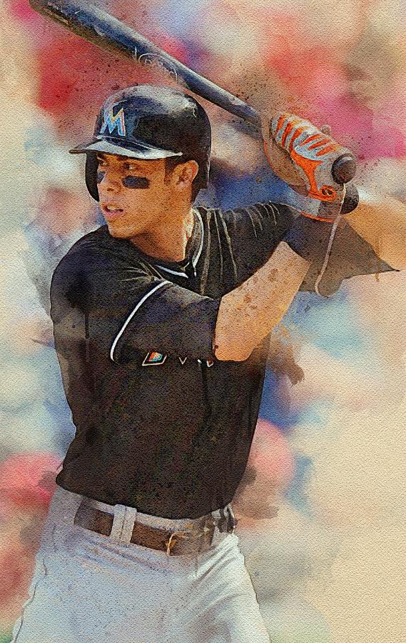 Christian Yelich Digital Art by Monty Gitt