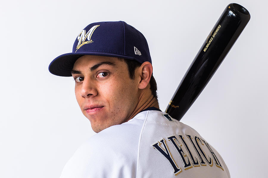 Christian Yelich Photograph by Rob Tringali