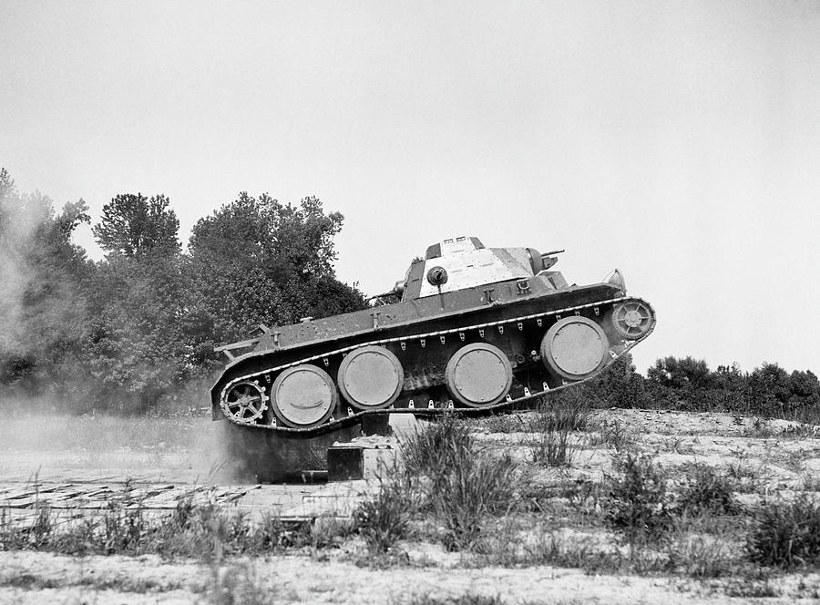 Christie T3E2 Tank During Training - 1936 Photograph by War Is Hell Store