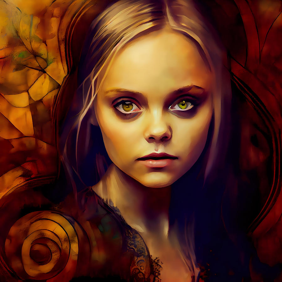 Christina Ricci Digital Art by Mauricio Sobalvarro - Fine Art America