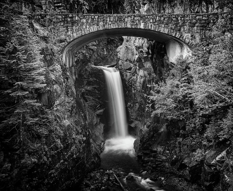 Christine Falls - Black and White Photograph by Stephen Stookey