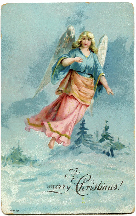 Christmas Angel Painting by Muirhead Gallery - Fine Art America