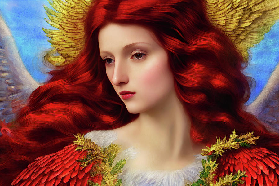 Christmas Angel Digital Art by Peggy Collins
