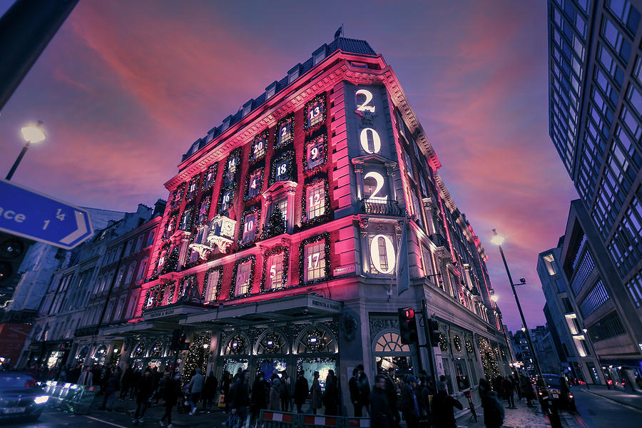 Christmas at Fortnum and Mason 2020 Photograph by Andrew Lalchan