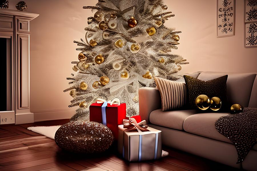 Christmas at Home Digital Art by Beverly Read