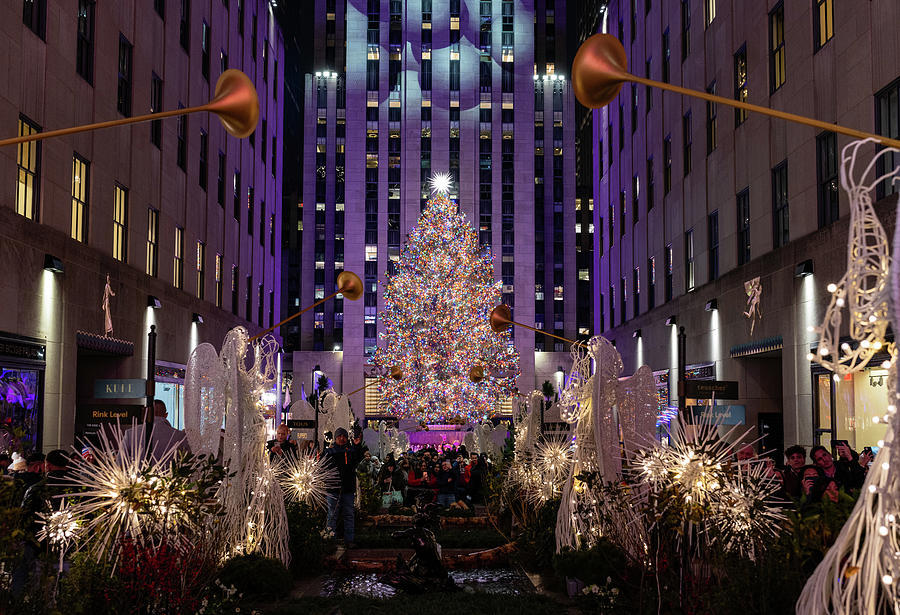 Christmas at Rockefeller Center Photograph by Steve Schaum Fine Art