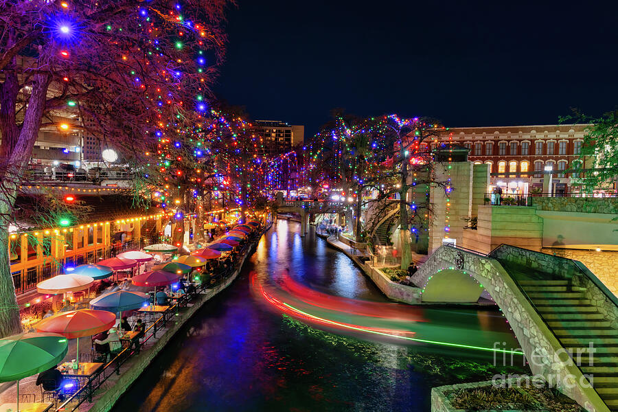 Christmas at San Antonio River Walk 2 Photograph by Bee Creek ...