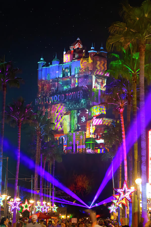 Christmas at the Tower of Terror Photograph by Mark Andrew Thomas - Pixels