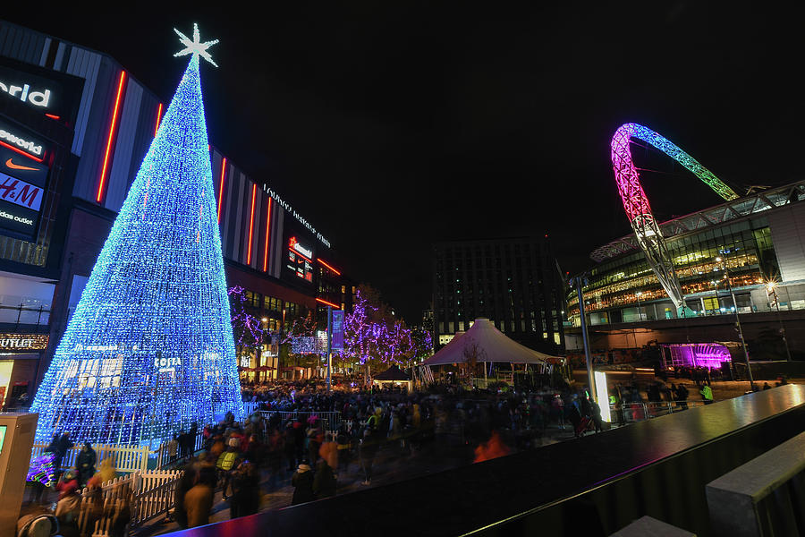 Christmas at Wembley Photograph by Andrew Lalchan