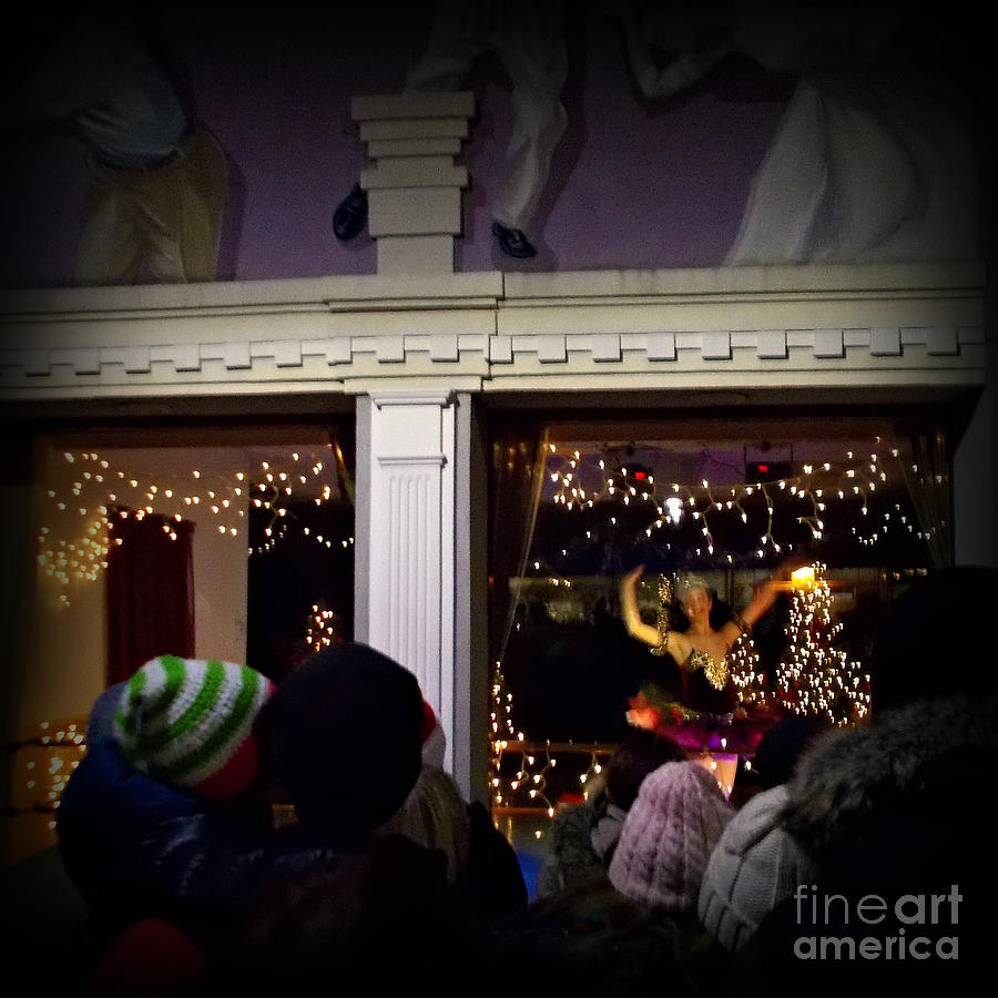 Christmas Photograph - Christmas Balerinas from the Windows by Frank J Casella