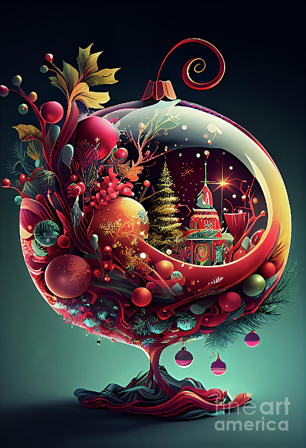 Christmas Ball Digital Art by Armando Alorro - Fine Art America