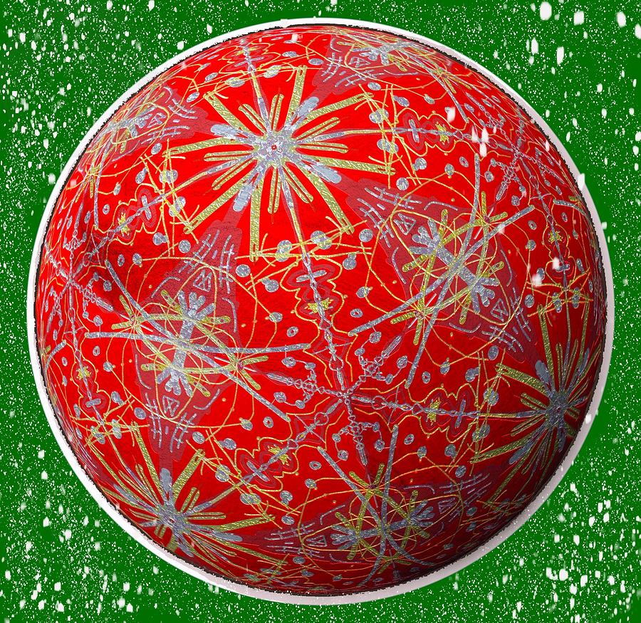 Christmas Ball B Digital Art by Eileen Backman