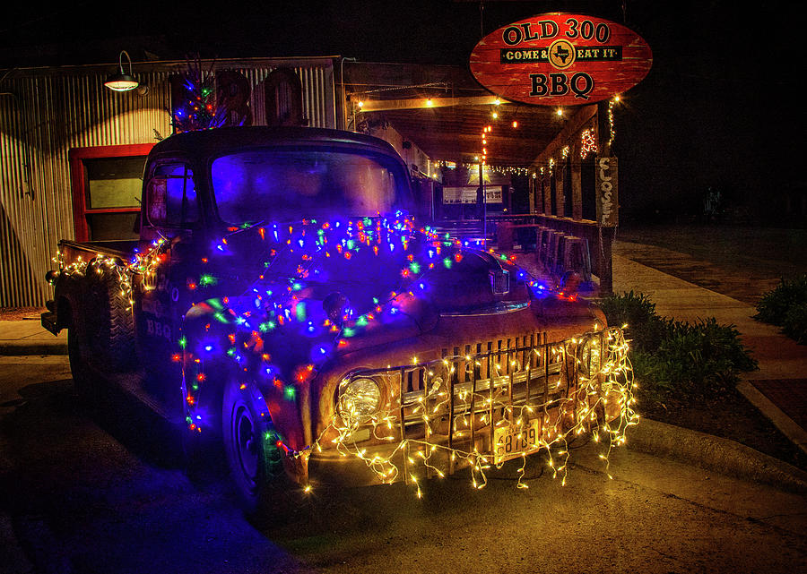 Christmas BBQ Truck Photograph by Lynn Bauer