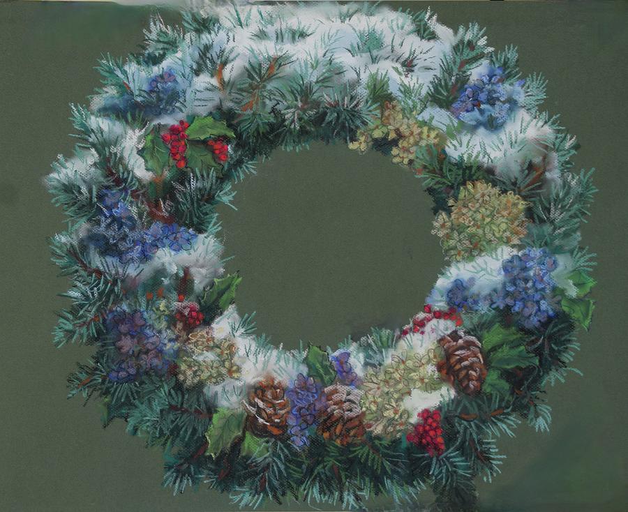 Winter Pastel - Christmas Blue Spruce by Laurie Snow Hein