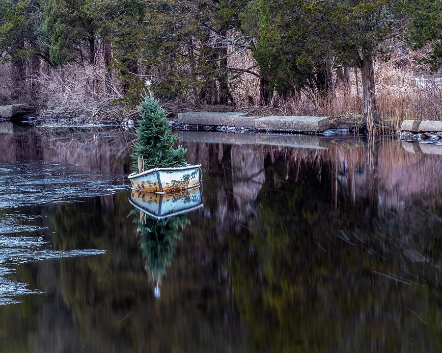 Christmas Boat Photograph by William Bretton