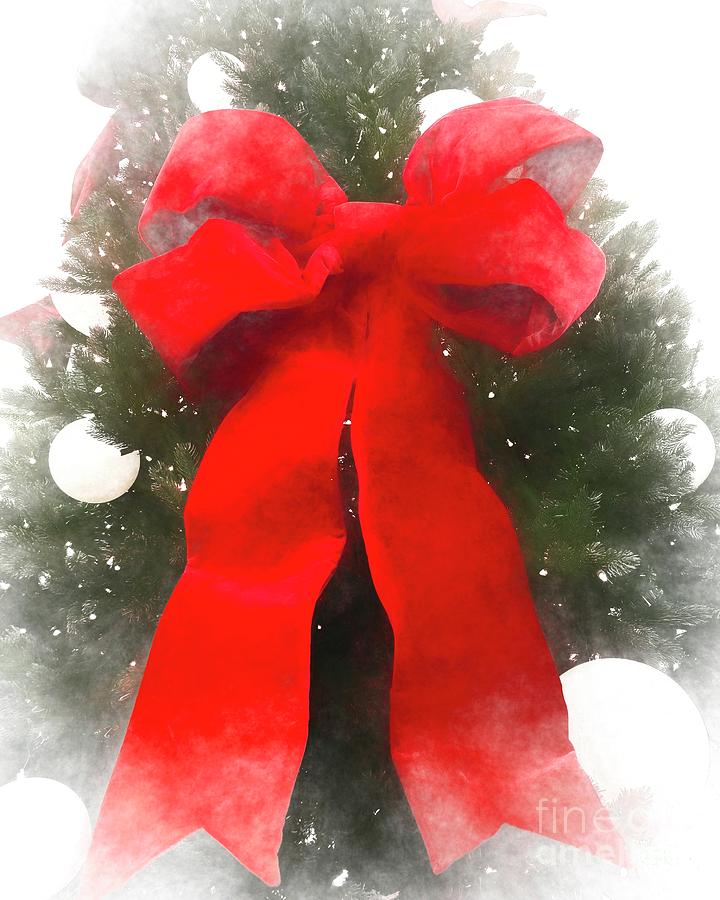 Christmas Bow Photograph by Luther Fine Art